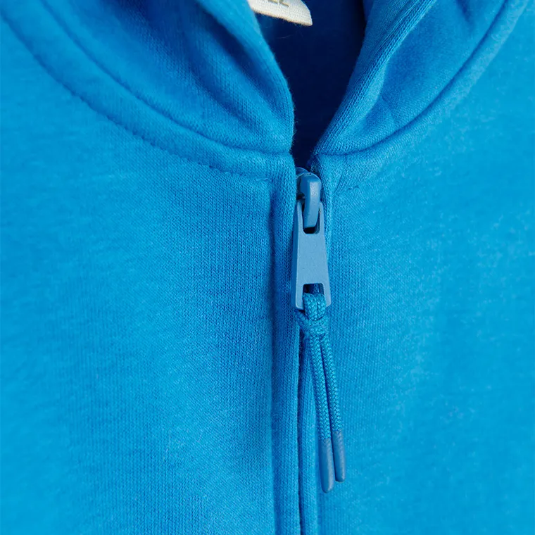 Cool Club, Bluza chłopięca z kapturem, rozpinana, niebieska