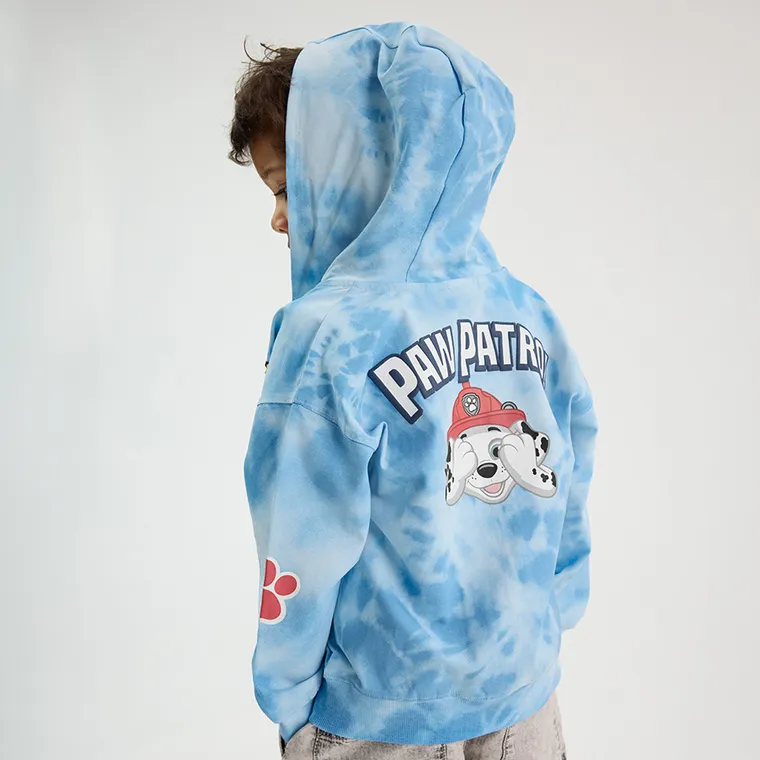 Cool Club, Bluza chłopięca z kapturem, rozpinana, niebieska, Psi Patrol