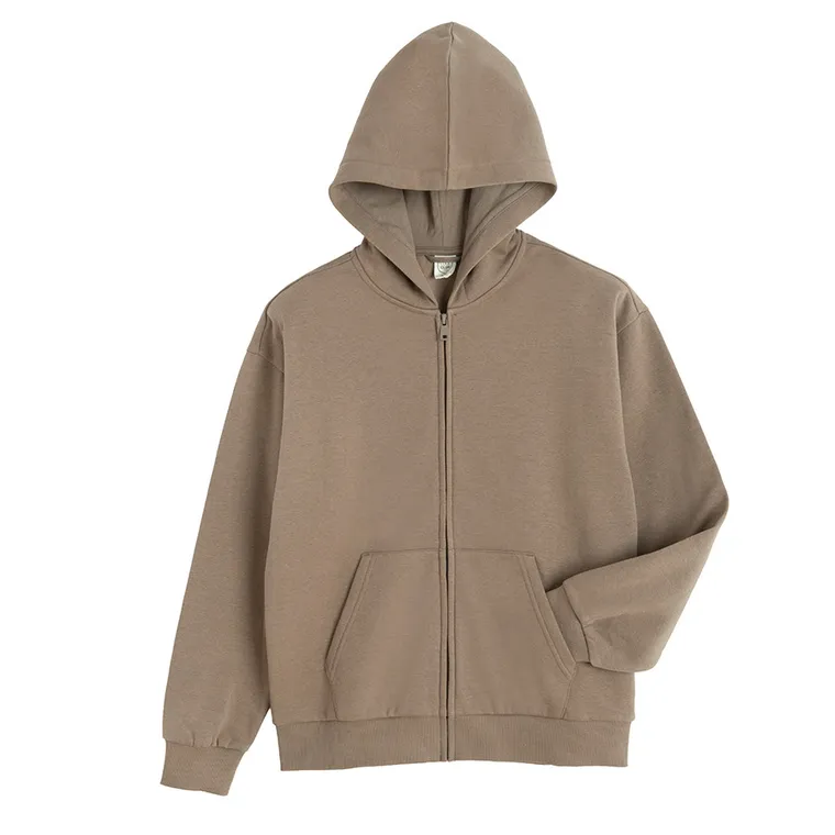 Cool Club, Bluza chłopięca z kapturem, rozpinana, ocieplana, brązowa