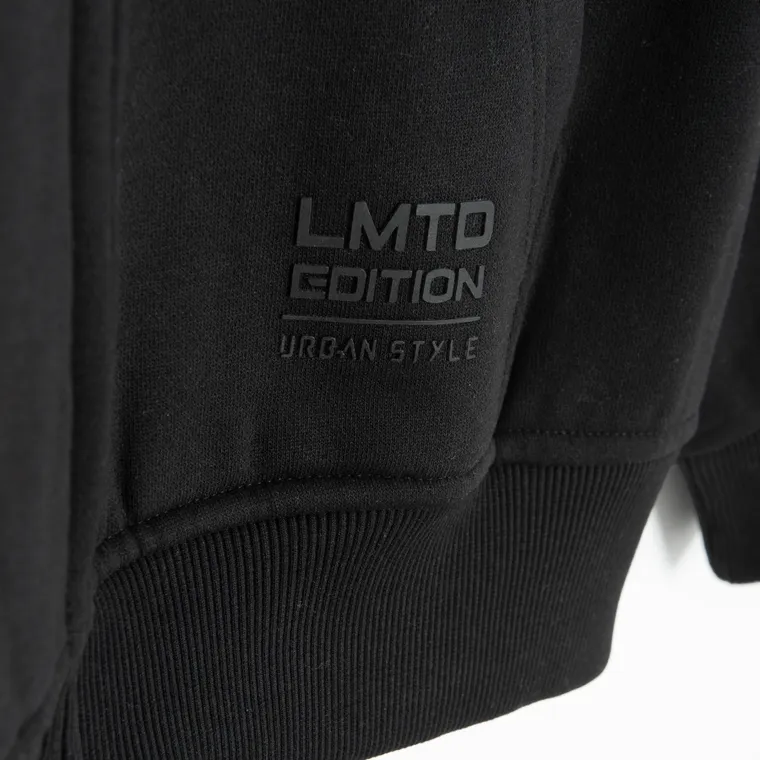 Cool Club, Bluza chłopięca z kapturem, rozpinana, ocieplana, oversize, czarna