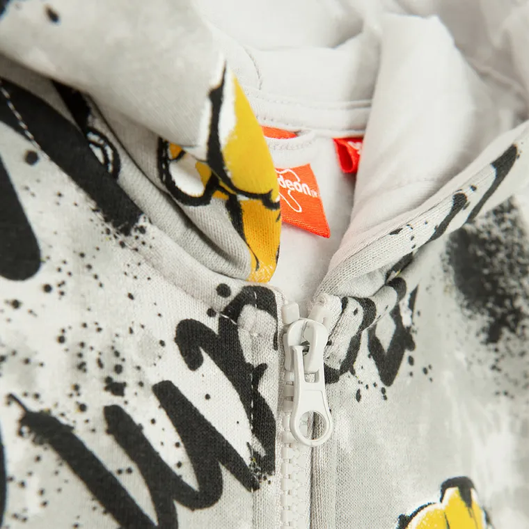 Cool Club, Bluza chłopięca z kapturem, rozpinana, szara, Psi Patrol