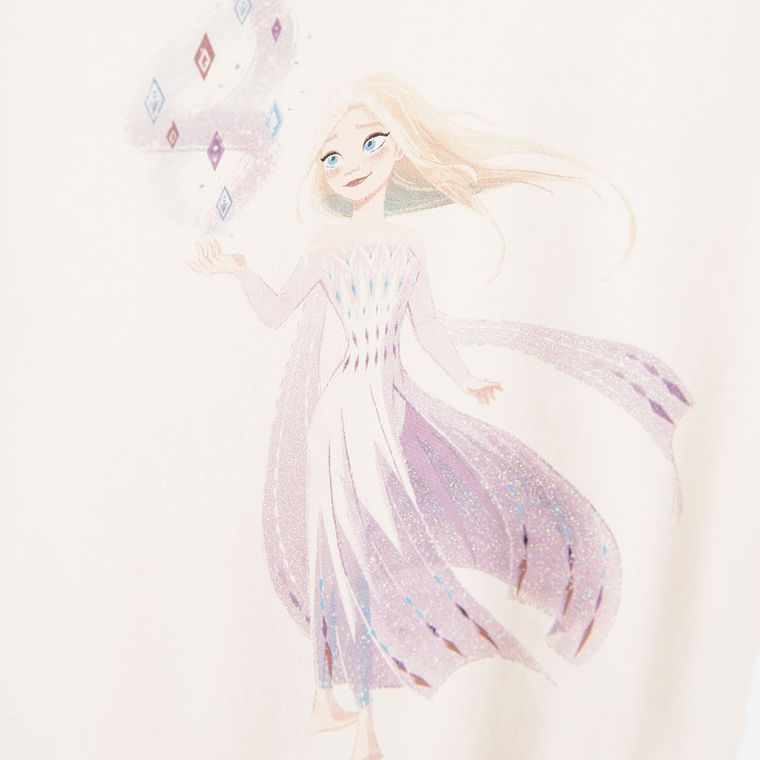 Cool Club, Bluza dziewczęca, beżowa, Kraina Lodu