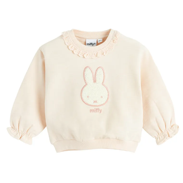 Cool Club, Bluza dziewczęca, beżowa, Miffy