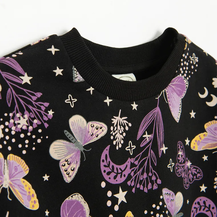 Cool Club, Bluza dziewczęca, cienka, czarna