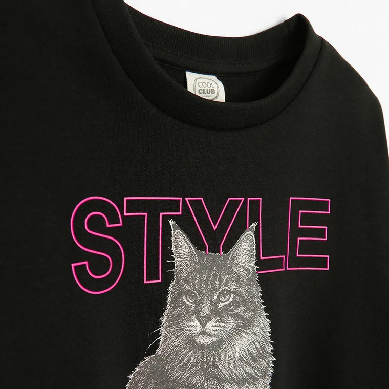 Cool Club, Bluza dziewczęca, czarna