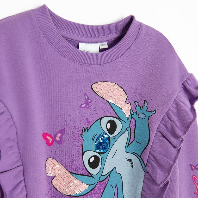 Cool Club, Bluza dziewczęca, fioletowa, Lilo i Stitch