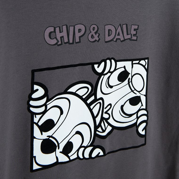 Cool Club, Bluza dziewczęca, grafitowa, Chip i Dale Brygada RR