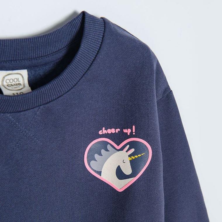 Cool Club, Bluza dziewczęca, granatowa