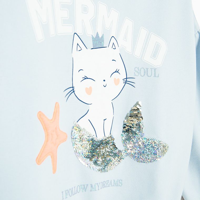 Cool Club, Bluza dziewczęca, niebieska