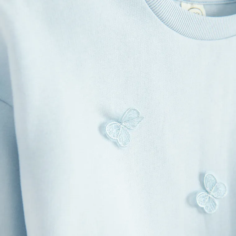 Cool Club, Bluza dziewczęca, ocieplana, niebieska