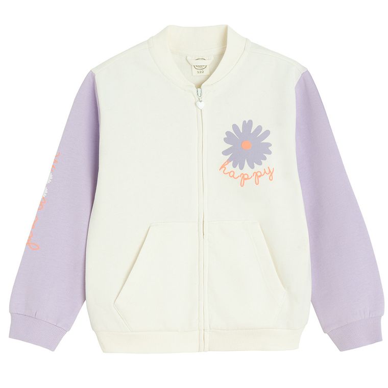 Cool Club, Bluza dziewczęca, rozpinana, biała