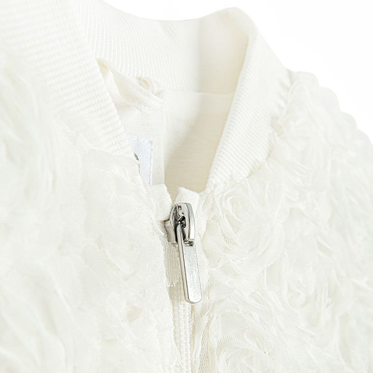 Cool Club, Bluza dziewczęca, rozpinana, biała