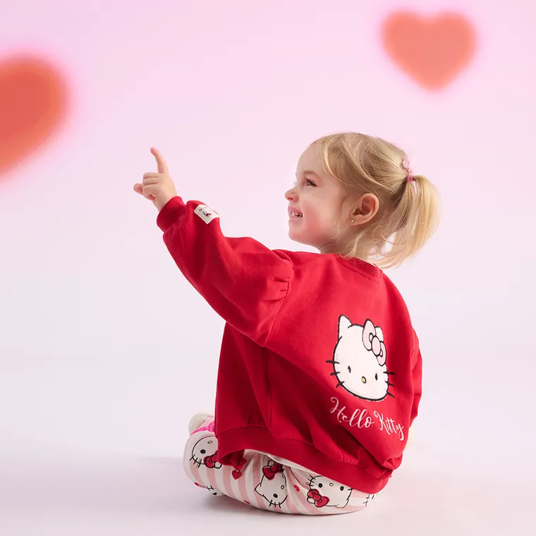 Cool Club, Bluza dziewczęca, rozpinana, czerwona, Hello Kitty