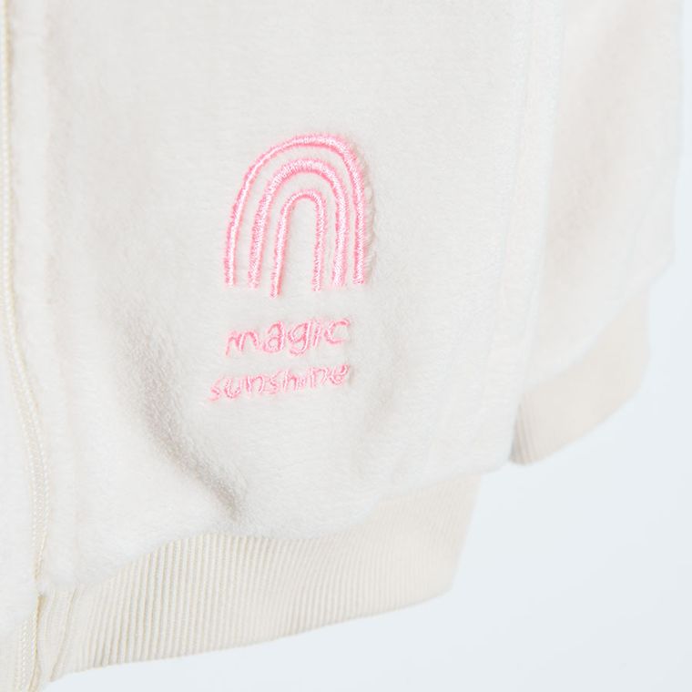 Cool Club, Bluza dziewczęca, rozpinana, ecru