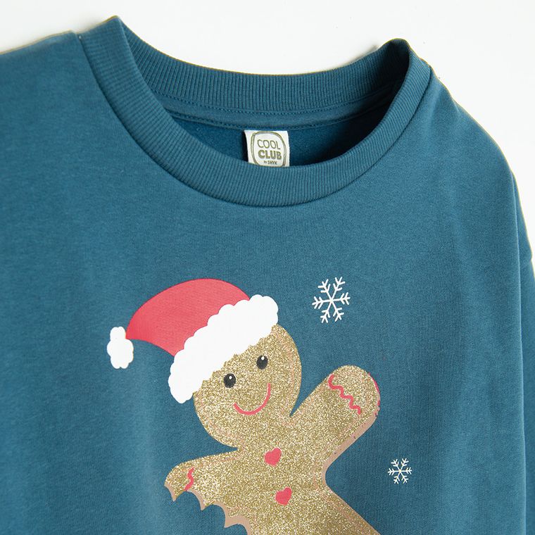 Cool Club, Bluza dziewczęca, turkusowa
