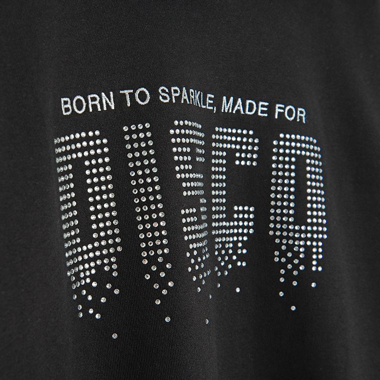 Cool Club, Bluza dziewczęca z kapturem, czarna