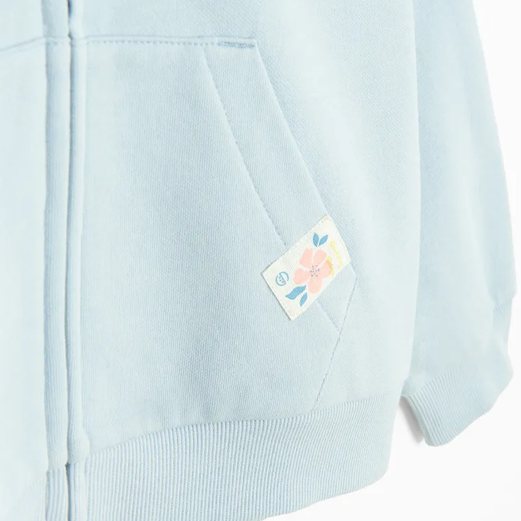 Cool Club, Bluza dziewczęca z kapturem, rozpinana, niebieska