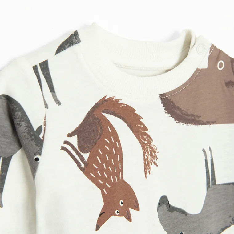 Cool Club, Bluzka chłopięca z długim rękawem, biała