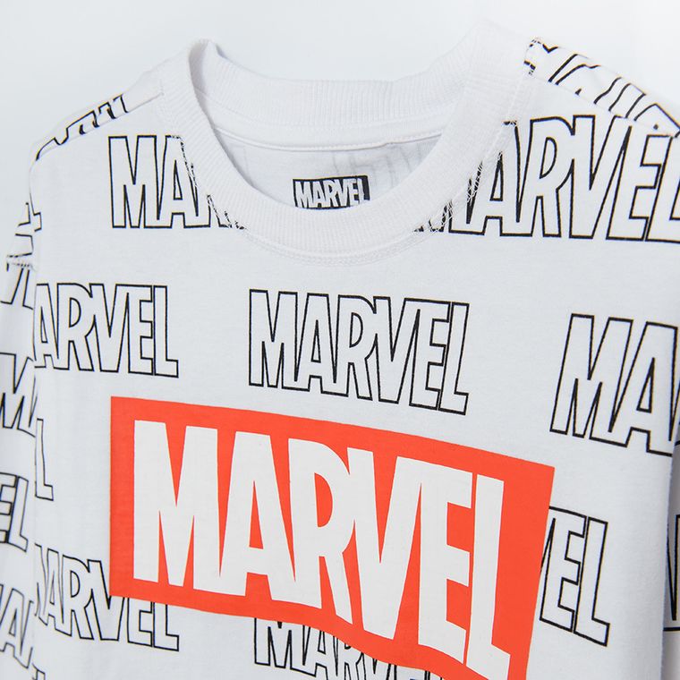 Cool Club, Bluzka chłopięca z długim rękawem, biała, Marvel Super Heroes
