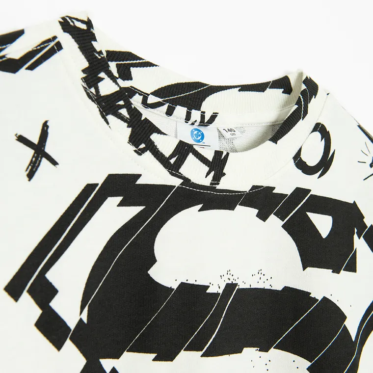 Cool Club, Bluzka chłopięca z długim rękawem, biała, Superman