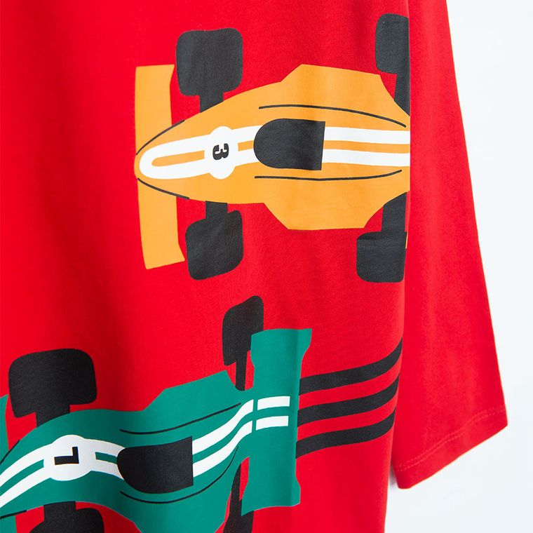 Cool Club, Bluzka chłopięca z długim rękawem, czerwona