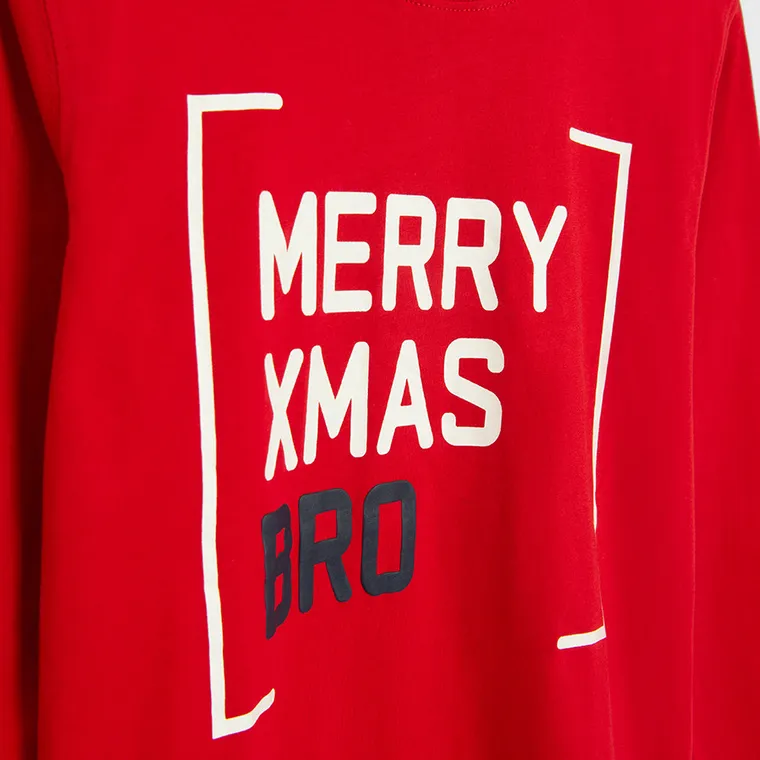 Cool Club, Bluzka chłopięca z długim rękawem, czerwona