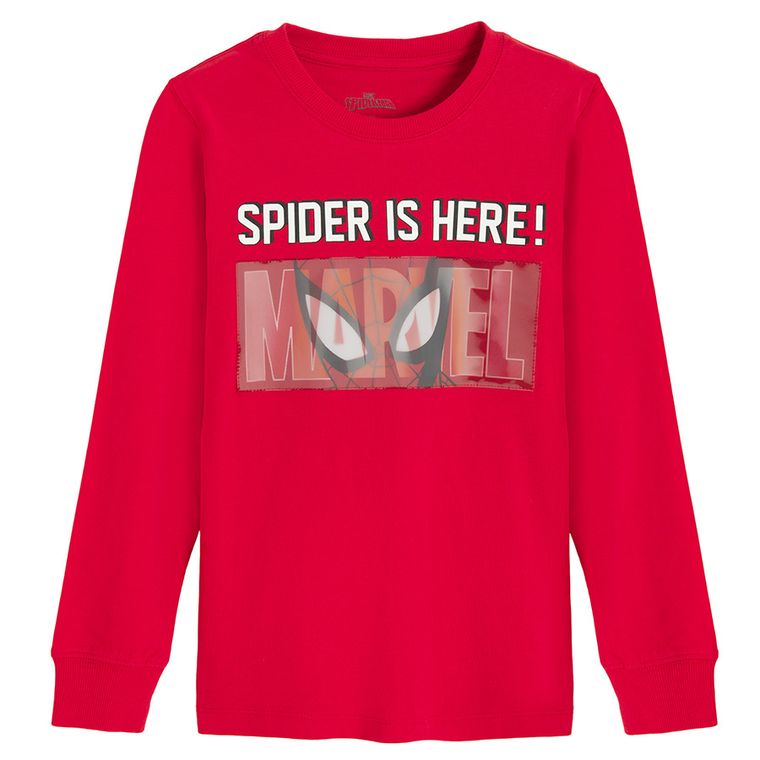 Cool Club, Bluzka chłopięca z długim rękawem, czerwona, Spider-Man