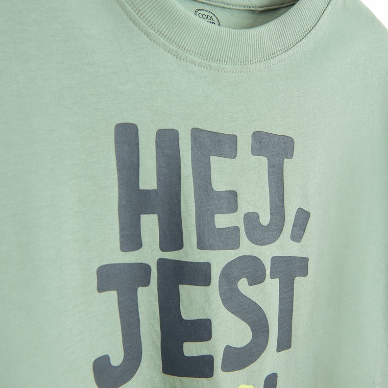 Cool Club, Bluzka chłopięca z długim rękawem, khaki