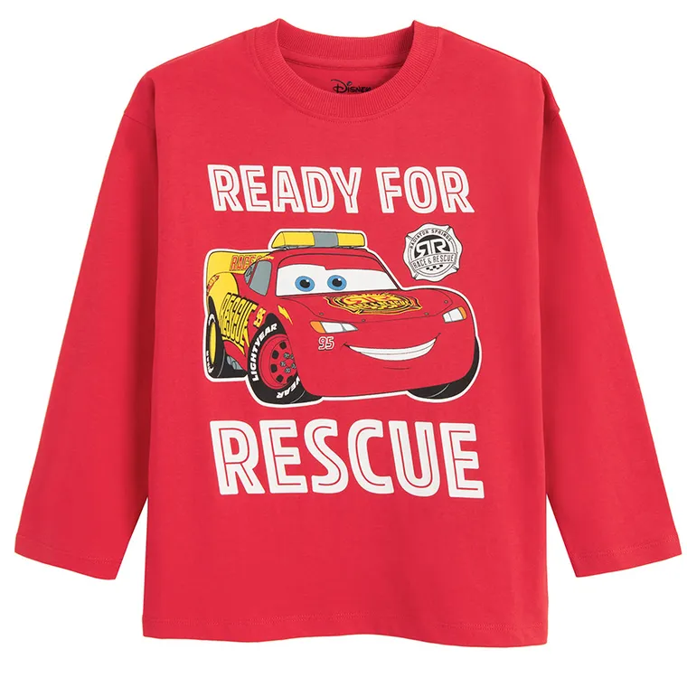Cool Club, Bluzka chłopięca z długim rękawem, mix, Auta, zestaw, 2 szt.