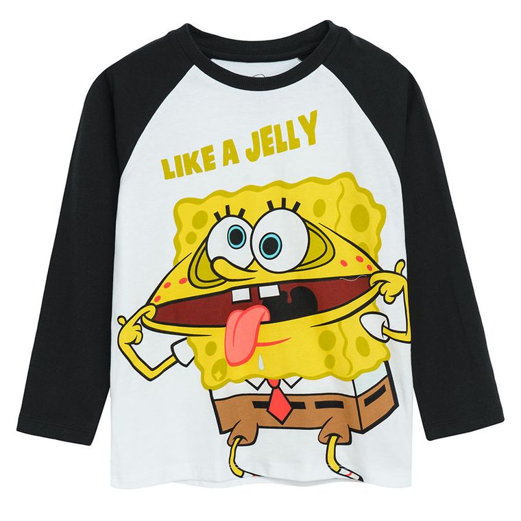 Cool Club, Bluzka chłopięca z długim rękawem, mix, SpongeBob, zestaw, 2 szt.