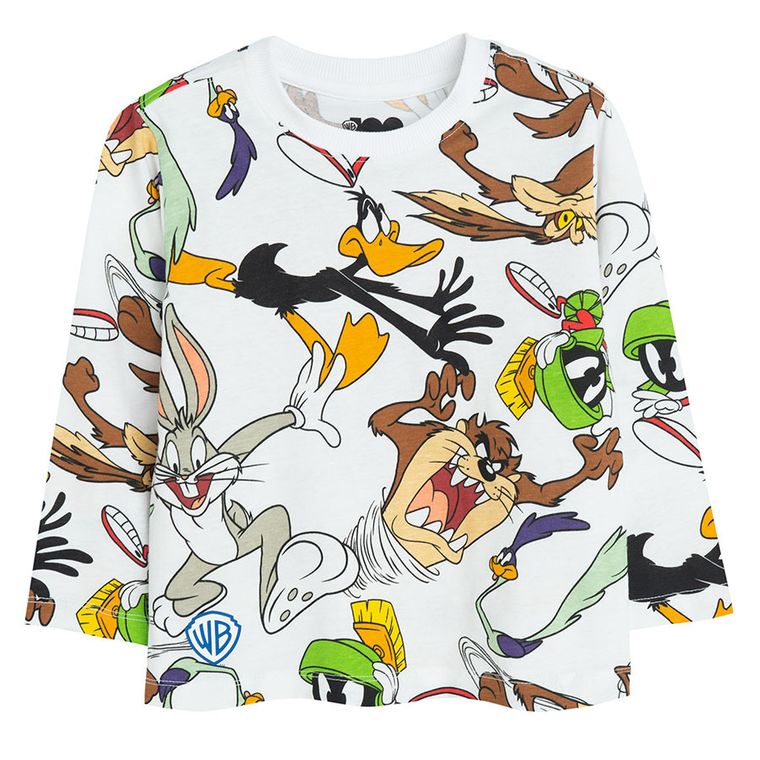 Cool Club, Bluzka chłopięca z długim rękawem, mix, Warner Bros, zestaw, 2 szt.