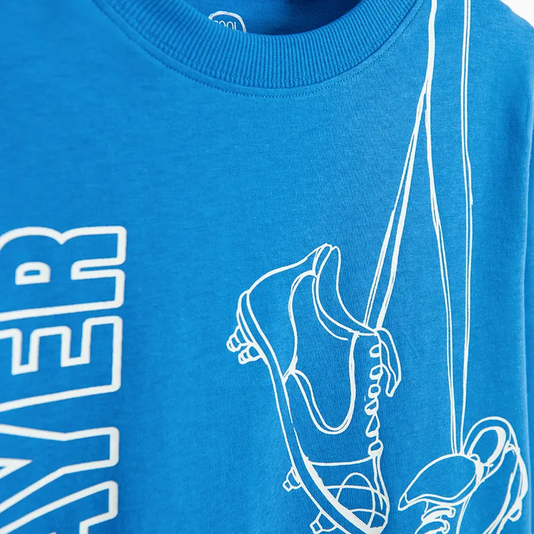 Cool Club, Bluzka chłopięca z długim rękawem, niebieska