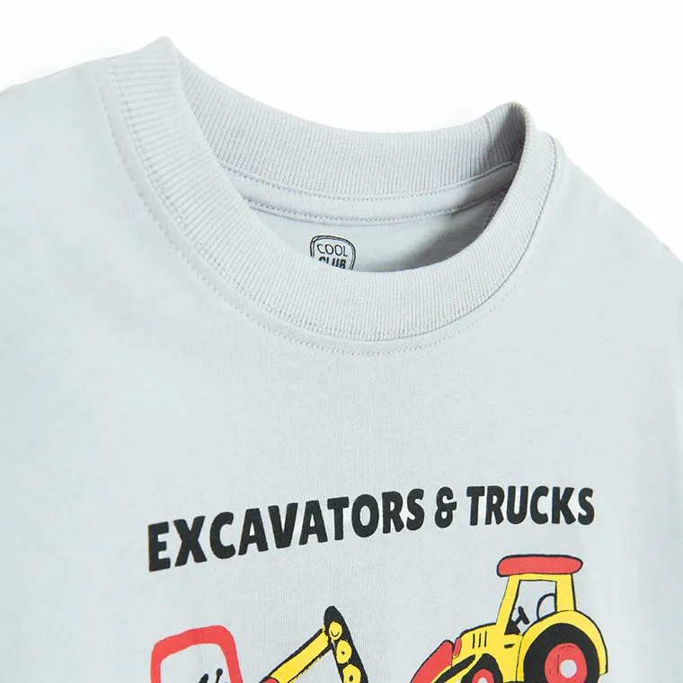 Cool Club, Bluzka chłopięca z długim rękawem, szara