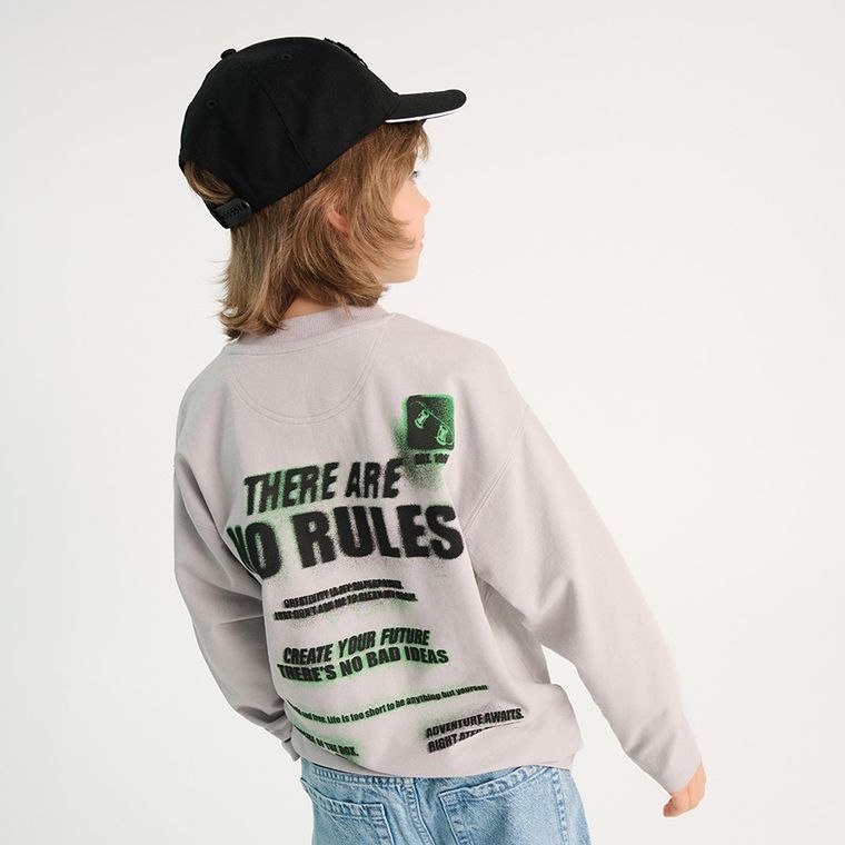 Cool Club, Bluzka chłopięca z długim rękawem, szara