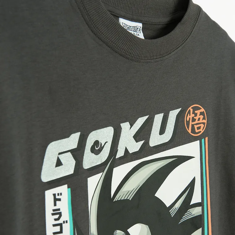 Cool Club, Bluzka chłopięca z długim rękawem, szara, Dragon Ball