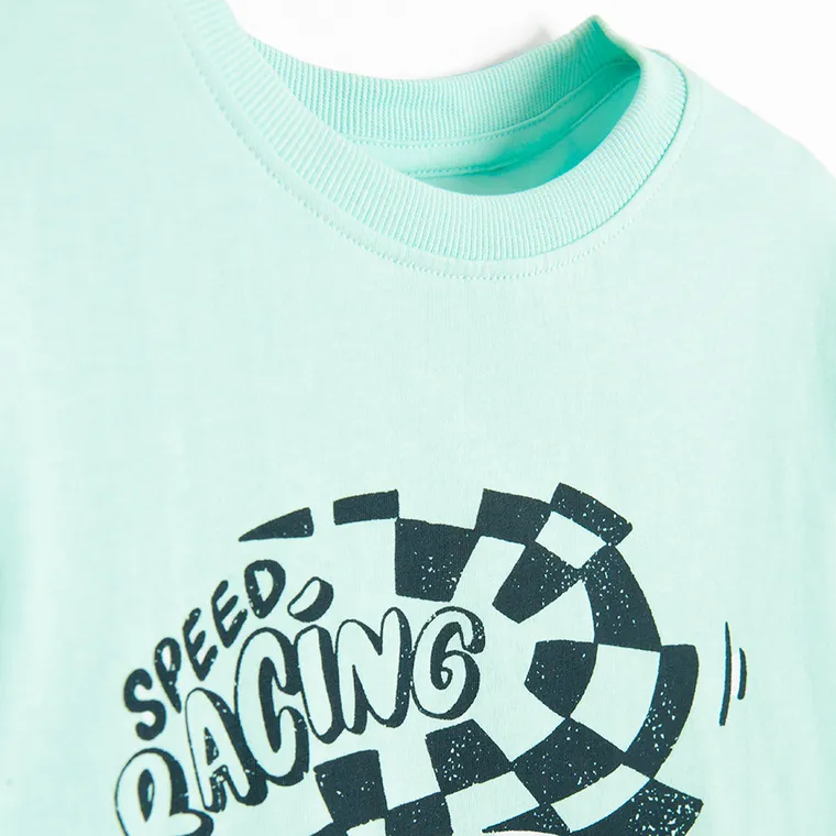 Cool Club, Bluzka chłopięca z długim rękawem, turkusowa