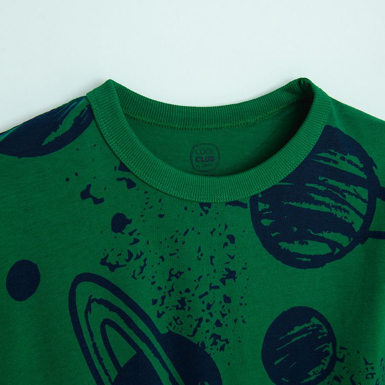 Cool Club, Bluzka chłopięca z długim rękawem, zielona