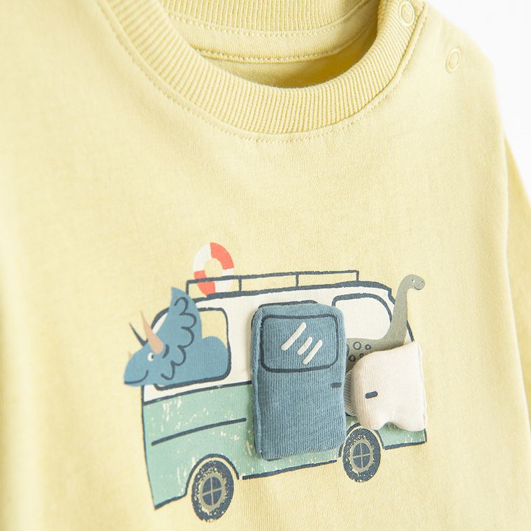 Cool Club, Bluzka chłopięca z długim rękawem, żółta