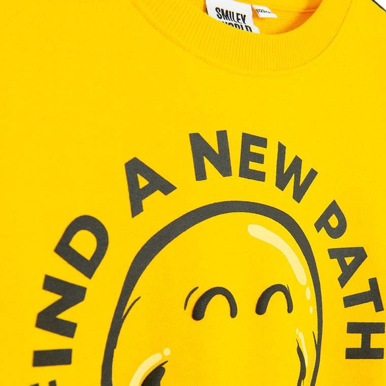 Cool Club, Bluzka chłopięca z długim rękawem, żółta, SmileyWorld