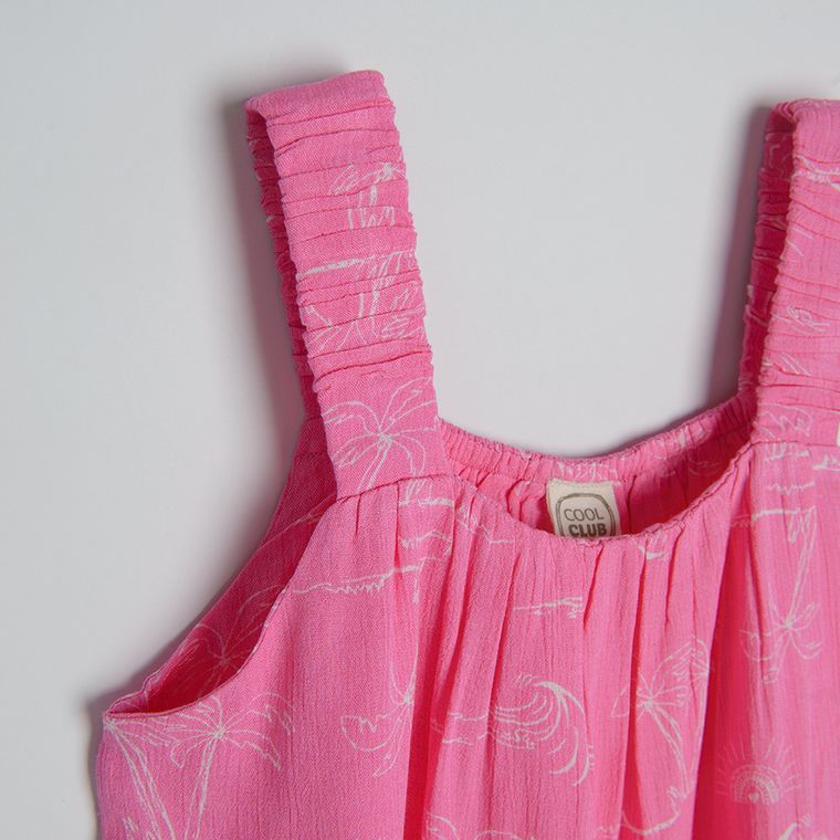 Cool Club, Bluzka dziewczęca na ramiączka, różowa