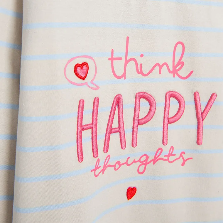 Cool Club, Bluzka dziewczęca z długim rękawem, beżowa