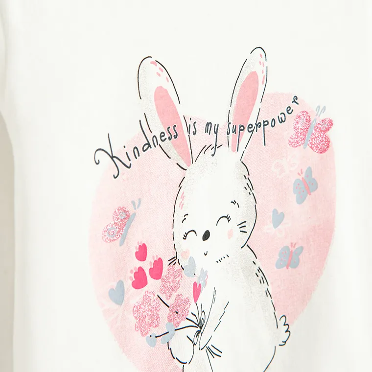 Cool Club, Bluzka dziewczęca z długim rękawem, biała