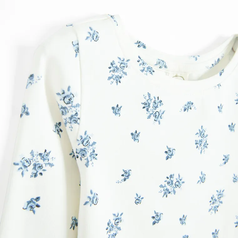 Cool Club, Bluzka dziewczęca z długim rękawem, biała