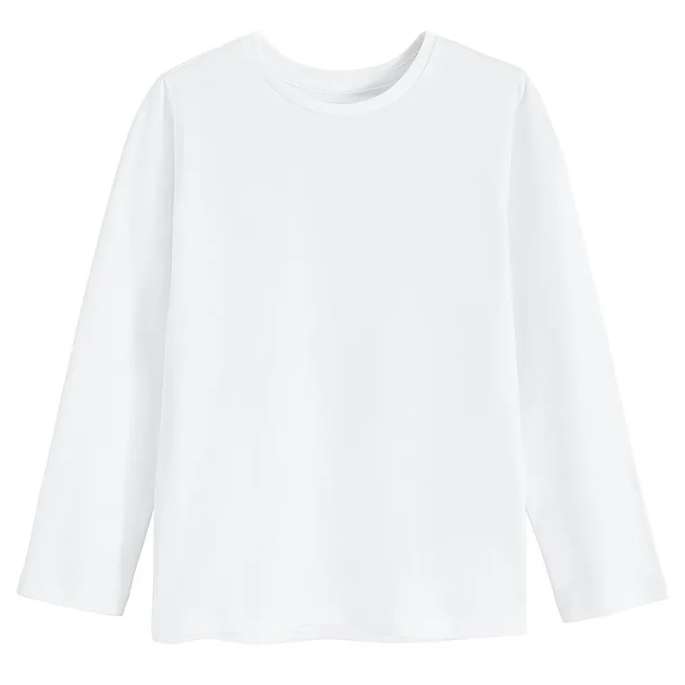 Cool Club, Bluzka dziewczęca z długim rękawem, biała, zestaw, 2 szt.