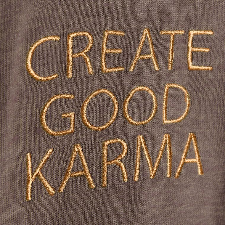 Cool Club, Bluzka dziewczęca z długim rękawem, brązowa