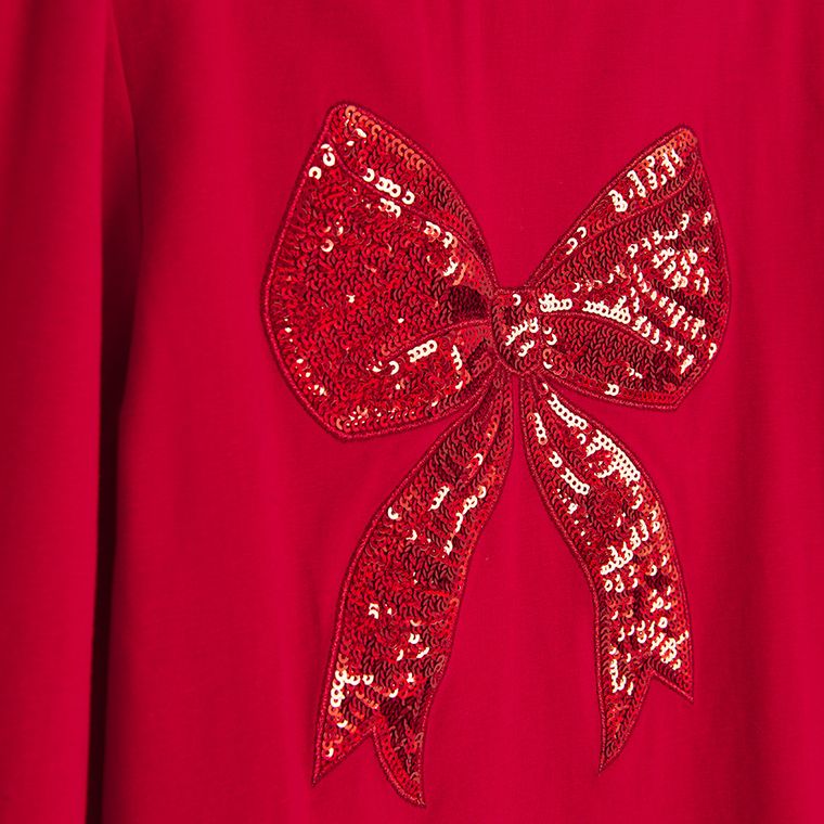 Cool Club, Bluzka dziewczęca z długim rękawem, czerwona