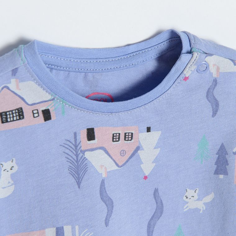 Cool Club, Bluzka dziewczęca z długim rękawem, fioletowa