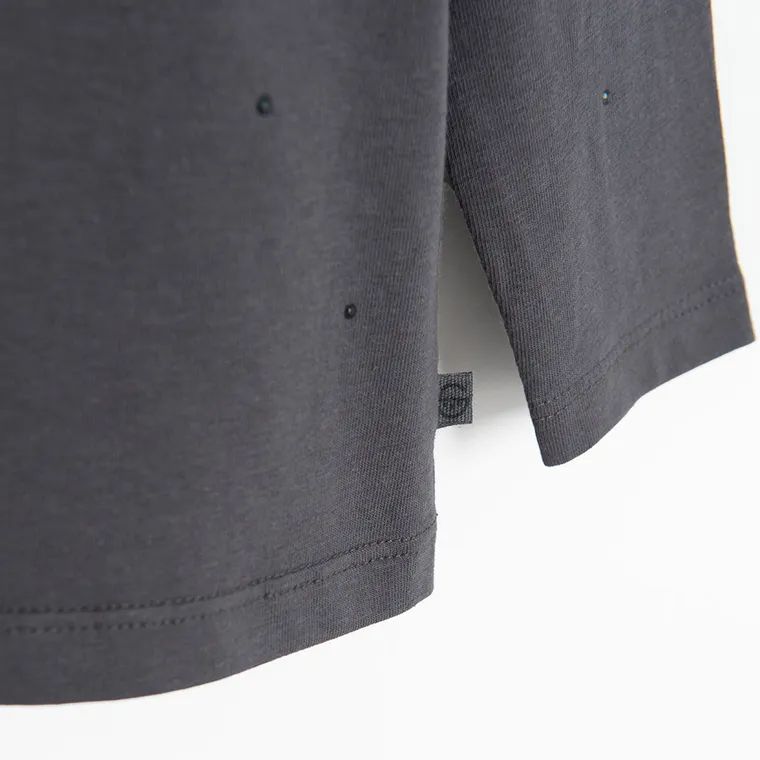 Cool Club, Bluzka dziewczęca z długim rękawem, grafitowa