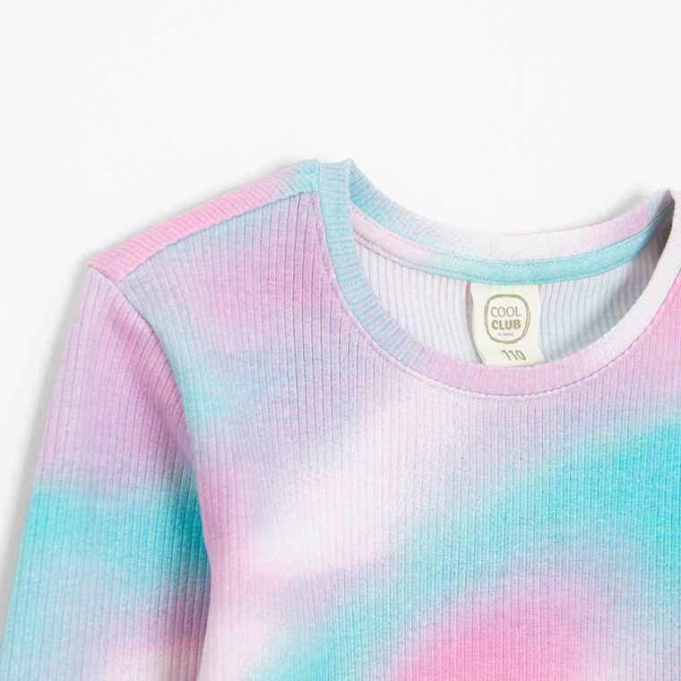 Cool Club, Bluzka dziewczęca z długim rękawem, prążkowana, mix
