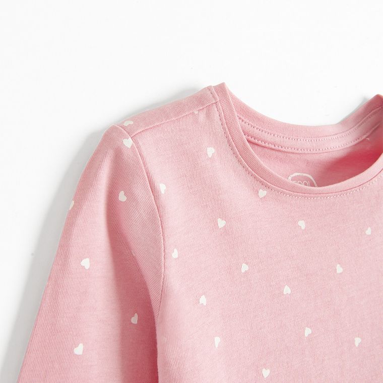 Cool Club, Bluzka dziewczęca z długim rękawem, różowa